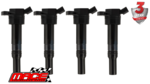 SET OF 4 MACE STANDARD REPLACEMENT IGNITION COILS TO SUIT KIA G4NC G4NA 2.0L I4