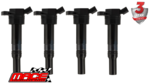 SET OF 4 MACE STANDARD REPLACEMENT IGNITION COILS TO SUIT KIA SPORTAGE SL G4NC 2.0L I4