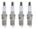 SET OF 4 AUTOLITE SPARK PLUGS TO SUIT RENAULT FLUENCE X38 M4R.714/751 2.0L I4
