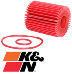 K&N HIGH FLOW CARTRIDGE OIL FILTER TO SUIT TOYOTA PRADO GRJ150R 1GR-FE 4.0L V6