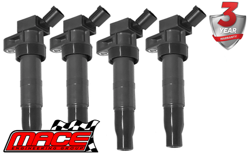 SET OF 4 MACE STANDARD REPLACEMENT IGNITION COILS TO SUIT HYUNDAI SONATA NF G4KC 2.4 I4 FROM 01/2008