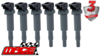 SET OF 6 MACE STANDARD REPLACEMENT IGNITION COILS TO SUIT BMW 3 SERIES 325XI N53B30A 3.0L I6