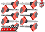 SET OF 10 MACE STANDARD REPLACEMENT IGNITION COILS TO SUIT AUDI RS6 C6 BUH TWIN TURBO 5.0L V10