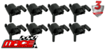 SET OF 8 MACE STANDARD REPLACEMENT IGNITION COILS TO SUIT JEEP GRAND CHEROKEE WH EZB 5.7L V8