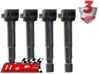 4 X MACE STANDARD REPLACEMENT IGNITION COIL TO SUIT HONDA ACCORD CL CM K20A6 K24A 2.0L 2.4L I4