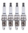 SET OF 4 AUTOLITE SPARK PLUGS TO SUIT MAZDA B2600 BRAVO UF UN G6 2.6L I4