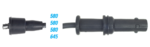 8MM IGNITION LEADS WITH STRAIGHT COIL BOOTS TO SUIT SUBARU LIBERTY BC BF BD BG EJ22 EJ22E 2.2L F4