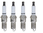 SET OF 4 AUTOLITE SPARK PLUGS TO SUIT BMW 1 SERIES 120I N46B20 2.0L I4