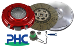 PHC HEAVY DUTY CLUTCH KIT WITH SOLID FLYWHEEL & CONCENTRIC SLAVE CYLINDER FOR PONTIAC GTO LS2 6.0 V8