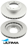 ULTIMA FRONT DISC BRAKE ROTORS FOR TOYOTA 1KD-FTV 2KD-FTV 1GDFTV 2GDFTV 2TRFE 2.4 2.5 2.7 2.8 3.0 I4