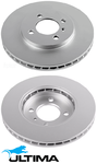 ULTIMA REAR SOLID DISC BRAKE ROTOR SET TO SUIT HYUNDAI ACCENT RB G4FC G4FD G4LC D4FB 1.4L 1.6L I4