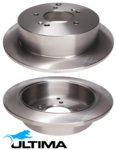 ULTIMA REAR SOLID DISC BRAKE ROTOR SET TO SUIT HYUNDAI TRAJET FO G6BA 2.7L V6