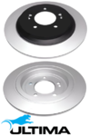 ULTIMA REAR SOLID DISC BRAKE ROTOR SET TO SUIT HYUNDAI TUCSON TL TLE G4NA G4NC 2.0L I4