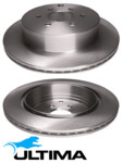ULTIMA REAR VENTED DISC BRAKE ROTOR SET TO SUIT NISSAN VQ40DE V9X 3.0L 4.0L V6 SUITS 17'' WHEELS