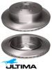ULTIMA REAR VENTED DISC BRAKE ROTOR SET TO SUIT NISSAN VQ40DE V9X 3.0L 4.0L V6 SUITS 17'' WHEELS