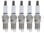 SET OF 5 AUTOLITE SPARK PLUGS TO SUIT VOLKSWAGEN TRANSPORTER T4 ACU 2.5L I5
