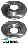 ULTIMA FRONT VENTED DISC BRAKE ROTOR SET FOR HONDA C35A3 C35A5 J35A8 J37A2 J30A J30A3 3.0 3.5 3.7 V6