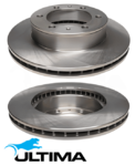 ULTIMA FRONT DISC BRAKE ROTORS FOR TOYOTA HILUX KUN25R KUN26R 1KD-FTV 2KDFTV TURBO DIESEL 2.5 3.0 I4