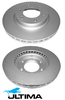 ULTIMA FRONT VENTED DISC BRAKE ROTOR SET TO SUIT FORD EVEREST UA P5AT TURBO DIESEL 3.2L I5