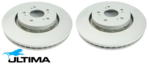 ULTIMA FRONT VENTED DISC BRAKE ROTOR SET TO SUIT HONDA CR-V RM N16A4 N22A2 N22B4 1.6 2.2 I4 OD 315MM