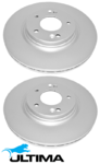ULTIMA FRONT VENTED DISC BRAKE ROTOR SET TO SUIT HYUNDAI ELANTRA AD G4FJ TURBO 1.6L I4