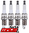 SET OF 4 MACE COPPER CORE SPARK PLUGS TO SUIT MAZDA3 BK L3 LF-DE 2.0L 2.3L I4