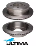 ULTIMA REAR DISC BRAKE ROTOR SET TO SUIT TOYOTA LANDCRUISER UZJ200R 2UZ-FE 4.7L V8