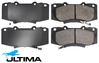 ULTIMA FRONT BRAKE PAD SET TO SUIT TOYOTA HILUX KUN25R KUN26R 2KD-FTV 1KD-FTV 2.5L 3.0 I4 01/2011 ON