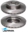 ULTIMA FRONT DISC BRAKE ROTOR SET TO SUIT FORD TERRITORY SZ 276DT TURBO DIESEL 2.7L V6