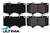 ULTIMA FRONT BRAKE PAD SET TO SUIT TOYOTA 1GR-FE 5VZ-FE SUPERCHARGED 3.4L 4.0L V6