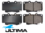 ULTIMA FRONT BRAKE PAD SET TO SUIT TOYOTA HILUX GRN215R GGN25R 1GR-FE 4.0L V6 WITHOUT VSC