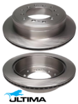 ULTIMA REAR DISC BRAKE ROTOR SET TO SUIT TOYOTA PRADO GRJ150R 1GR-FE 4.0L V6