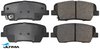 ULTIMA REAR BRAKE PAD SET TO SUIT HYUNDAI SANTA FE CM DM G4KE G4KJ 2.4L I4 TILL 09/2015