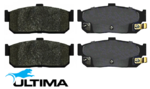 ULTIMA REAR CERAMIC BRAKE PAD SET TO SUIT NISSAN MAXIMA J30 VG30DE VE30DE 3.0L V6 SUMITOMO DISC