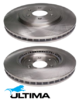 ULTIMA FRONT VENTED DISC BRAKE ROTOR SET TO SUIT NISSAN VQ40DE V9X 3.0L 4.0L V6 SUITS 17" WHEELS