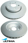 ULTIMA FRONT VENTED DISC BRAKE ROTOR SET TO SUIT TOYOTA C-HR NGX10R NGX50R 8NR-FTS 1.2 I4 TO 09/2019