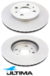ULTIMA FRONT VENTED DISC BRAKE ROTOR SET TO SUIT MAZDA CX-9 TB CA 3.7L V6