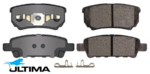 ULTIMA REAR BRAKE PAD SET TO SUIT MITSUBISHI LANCER CS9A CH 4G63 4G69 2.0L 2.4L I4