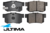 ULTIMA REAR BRAKE PAD SET TO SUIT HONDA CR-V RM R20A5 2.0L I4 EXCEPT S & SN MODELS