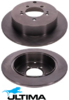 ULTIMA REAR SOLID DISC BRAKE ROTOR SET TO SUIT MITSUBISHI OUTLANDER ZG ZH 6B31 3.0L V6 OD 302MM