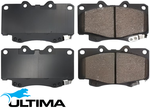 ULTIMA FRONT BRAKE PAD SET TO SUIT TOYOTA HILUX KUN25R 2KD-FTV TURBO DIESEL 2.5L I4 TILL 08/2012