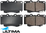ULTIMA FRONT BRAKE PAD SET TO SUIT TOYOTA HILUX KUN25R 2KD-FTV TURBO DIESEL 2.5L I4 TILL 08/2012