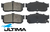 ULTIMA REAR CERAMIC BRAKE PAD SET TO SUIT NISSAN PULSAR N14 SR20DET TURBO 2.0L I4