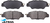 ULTIMA REAR BRAKE PAD SET TO SUIT MAZDA CX-5 KE KF SH-VPTS SH-VPTR 2.2L I4 EXCEPT KF2P CHASSIS