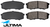ULTIMA REAR BRAKE PADS TO SUIT TOYOTA PRADO VZJ90R VZJ95R GRJ120R GRJ150R 5VZ-FE 1GR-FE 3.4L 4.0L V6