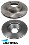 ULTIMA FRONT VENTED DISC BRAKE ROTOR SET TO SUIT NISSAN KA24E CA20E SR20DE SR20VE 2.0L 2.4L I4