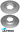 ULTIMA FRONT VENTED DISC BRAKE ROTOR SET TO SUIT NISSAN NAVARA D22 YD25DDT 2.5L I4 OD 260MM