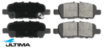 ULTIMA REAR BRAKE PAD SET TO SUIT NISSAN PATHFINDER R52 VQ35DE 3.5L V6