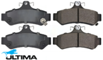 ULTIMA REAR BRAKE PAD SET TO SUIT TOYOTA CAMRY ACV36R ACV40R ACV45R ASV50R 2AZ-FE 2AR-FE 2.4L 2.5 I4