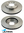 ULTIMA FRONT VENTED DISC BRAKE ROTOR SET TO SUIT MAZDA TRIBUTE EP YU AJ 3.0L V6 OD 278MM